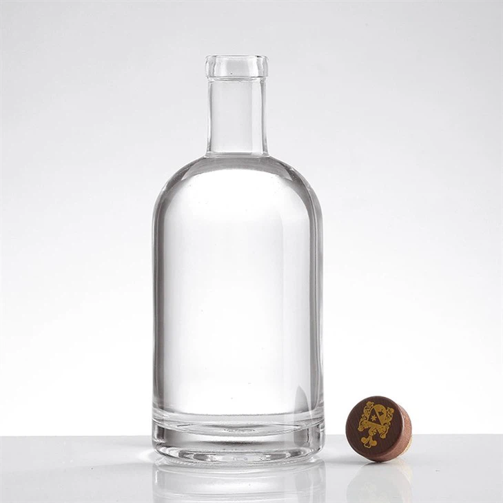 750ml Round Glass Wine Bottle