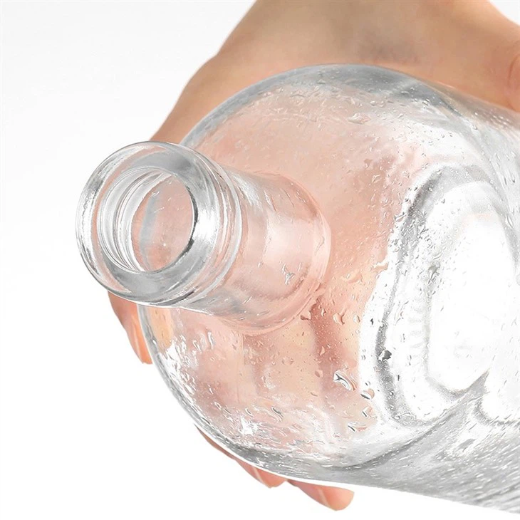 750ml Round Glass Wine Bottle