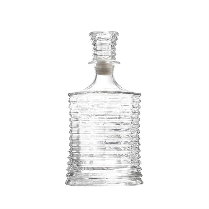 China Supplier Unique Design Round Glass Bottle 500ML